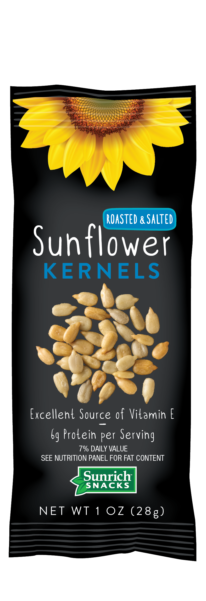 Sunrich Naturals Roasted & Salted Sunflower Kernels-1 oz.-150/Case