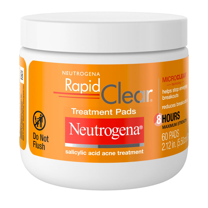 Neutrogena Rapid Clear Treatment Pads-60 Count-3/Box-4/Case