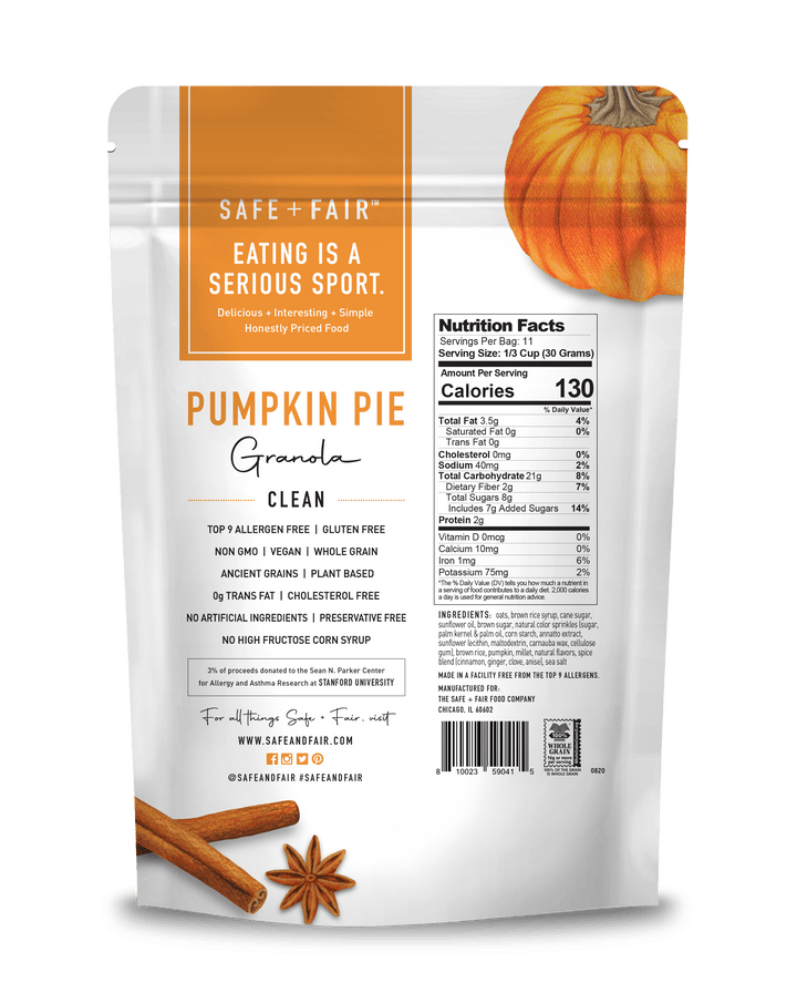 Safe + Fair Pumpkin Pie Granola-12 oz.-6/Case