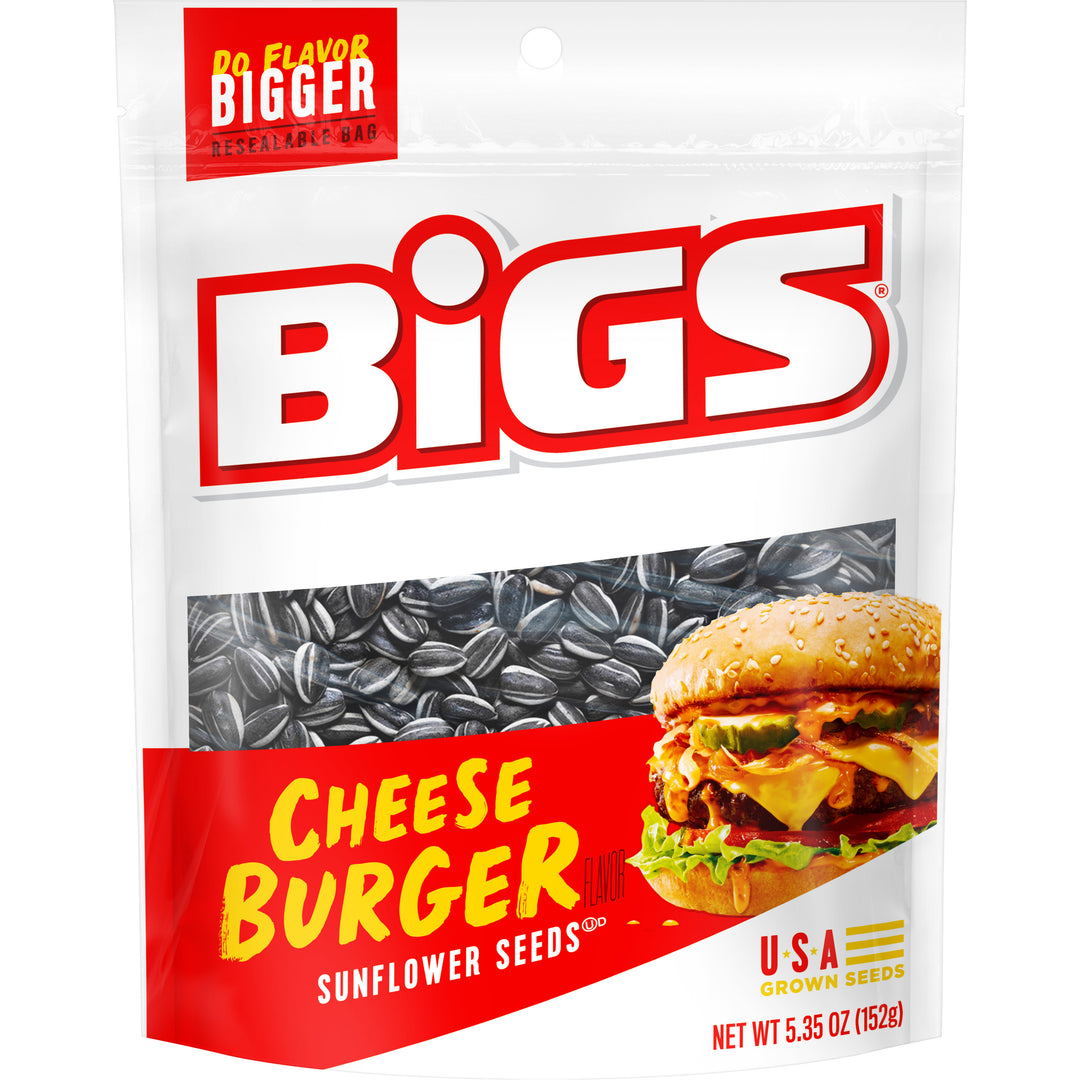 Bigs Sunflower Seeds Cheeseburger-5.35 oz.-12/Case