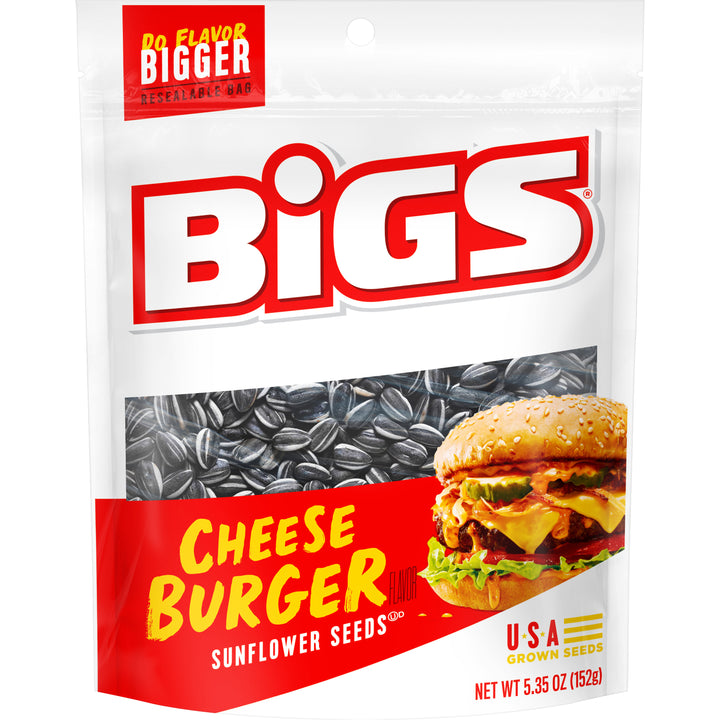 Bigs Sunflower Seeds Cheeseburger-5.35 oz.-12/Case