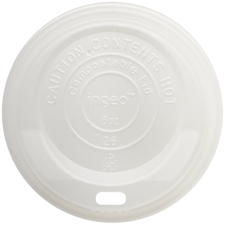 World Centric 8 oz. Cpla Compostable Cup Lid-50 Each-20/Case