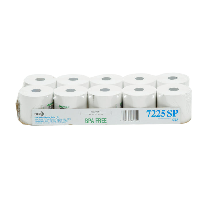 National Checking Tape Paper Register Roll 2.251Pl200' 1-40 Roll-40 Roll-1/Case