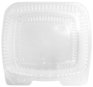 Handi-Foil Container Hinged Clear 5 Inch Square Shallow-500 Each-1/Case