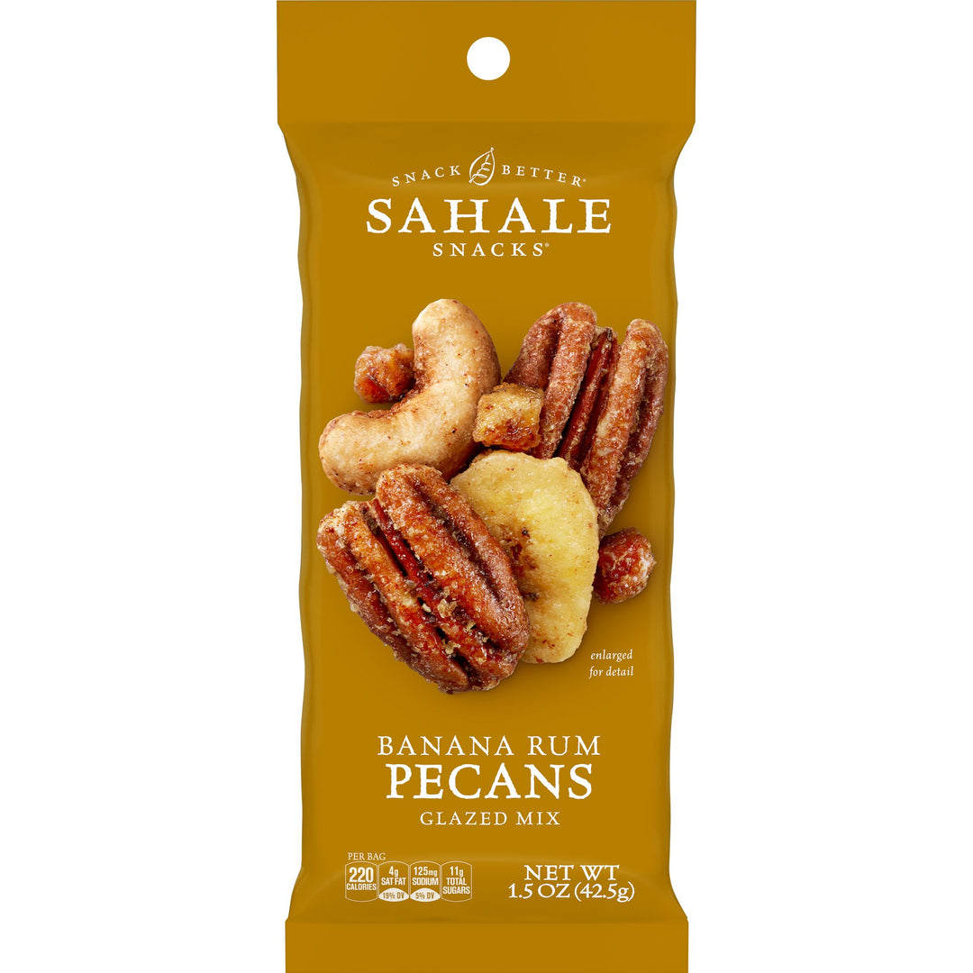 Sahale Pecans Banana Rumami Glazed-1.5 oz.-18/Case