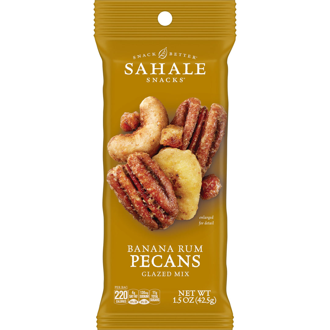Sahale Pecans Banana Rumami Glazed-1.5 oz.-18/Case