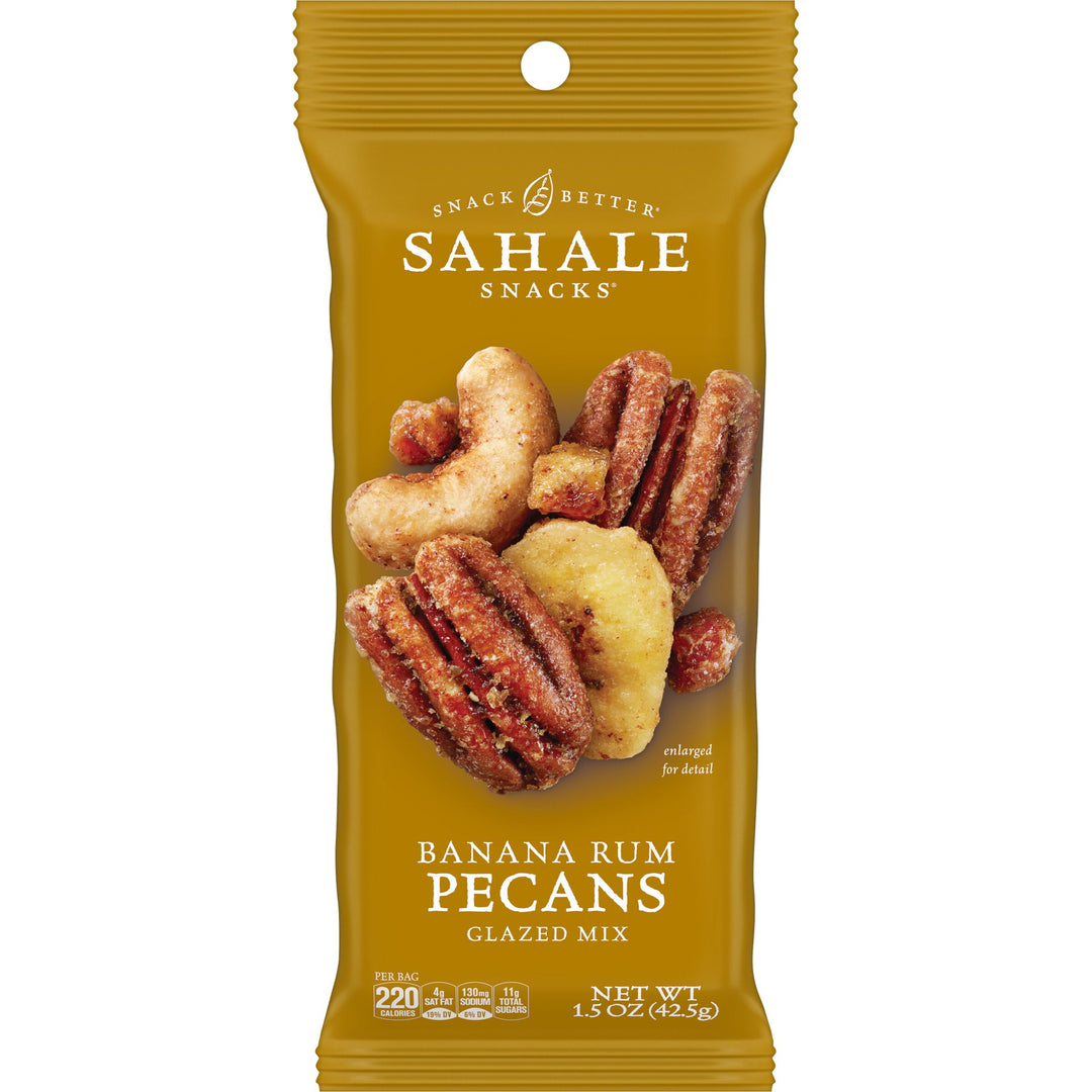 Sahale Pecans Banana Rumami Glazed-1.5 oz.-18/Case