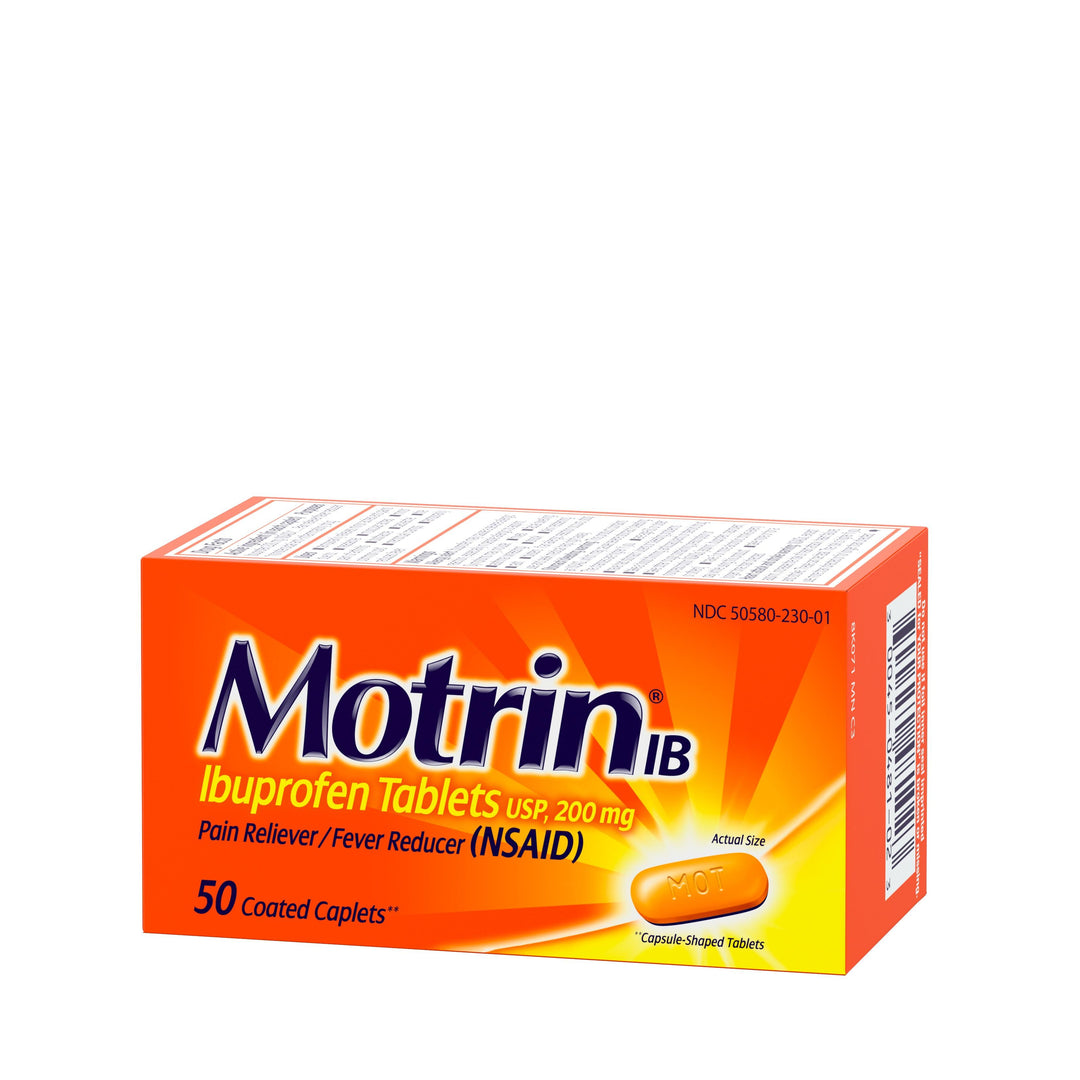 Motrin Caplets-50 Count-6/Box-8/Case