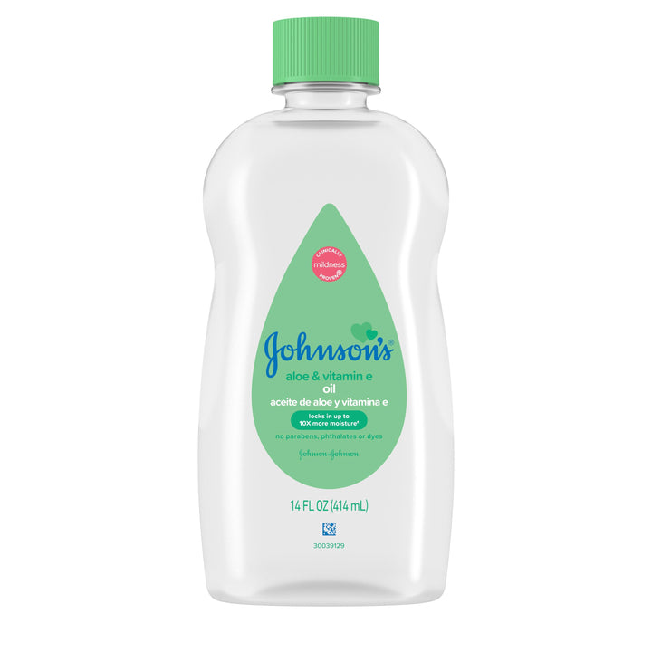 Johnson's Baby Baby Oil With Aloe & Vitamin E-14 fl oz.-6/Box-4/Case