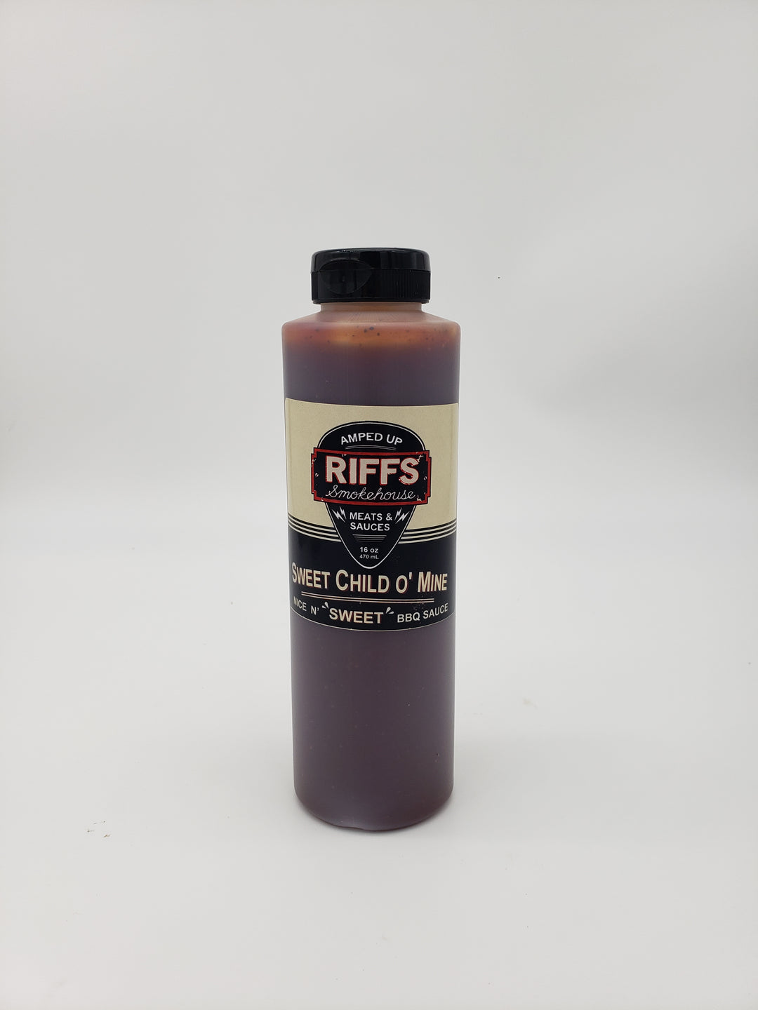 Riff's Sweet Child O'mine Blue Bbq Sauce Bottle-16 oz.-9/Case