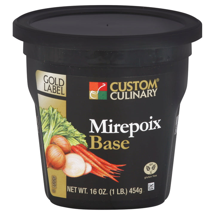 Gold Label No Msg Added Gluten Free Mirepoix Vegan Base Paste-1 lb.-6/Case