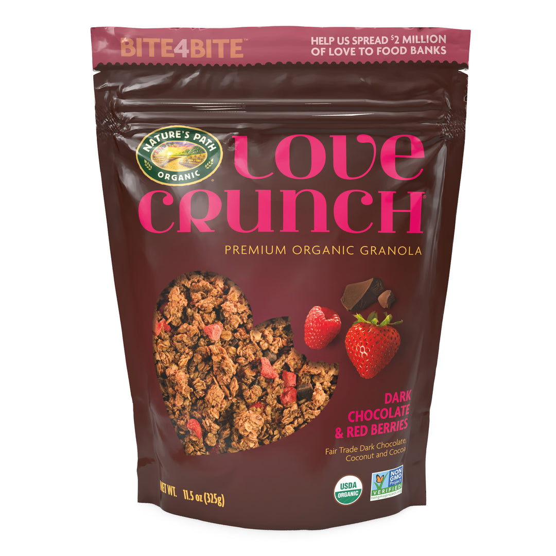 Love Crunch Dark Chocolate & Red Berries Organic Granola Pouch-11.5 oz.-6/Case