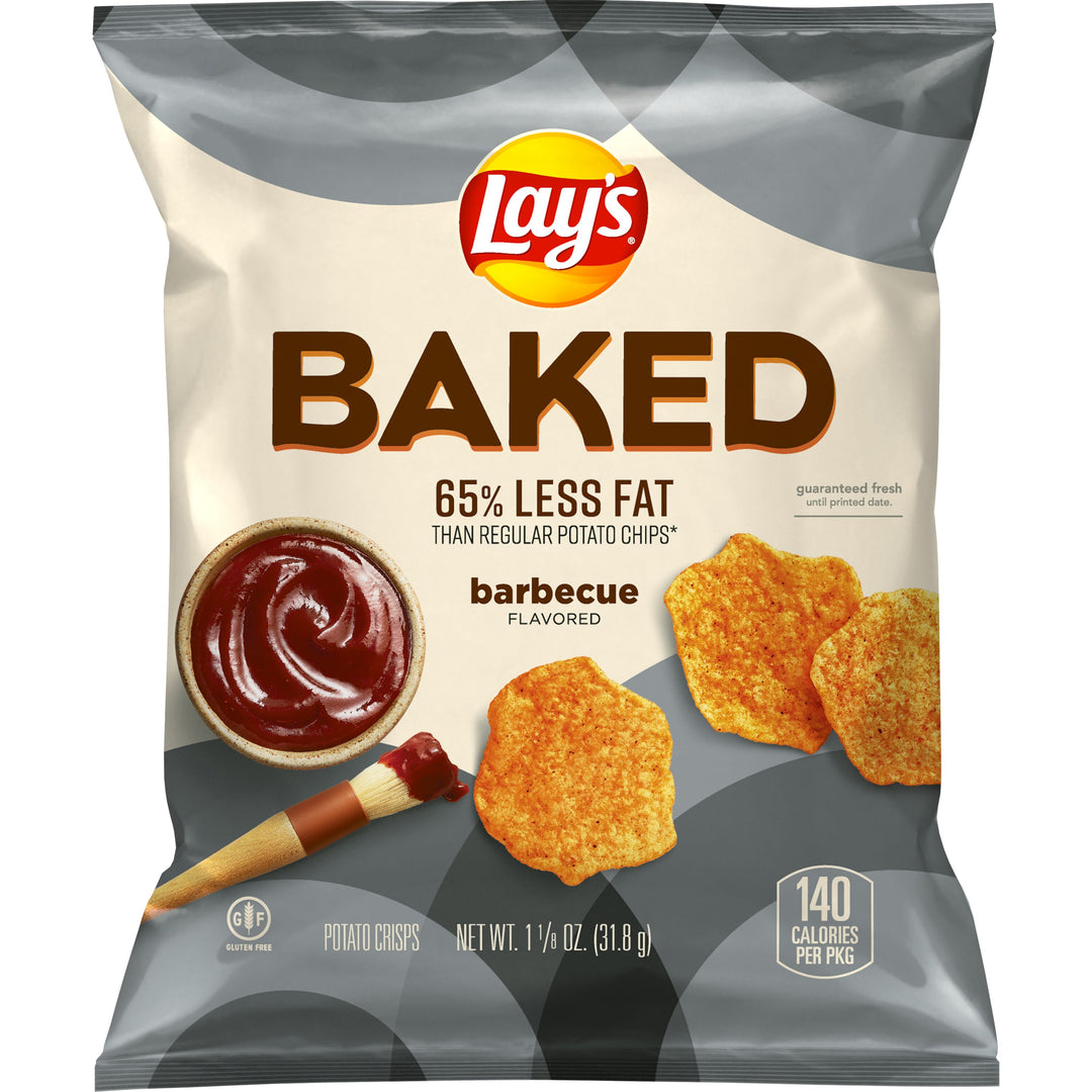 Lay's Bbq Baked Potato Chips-1.125 oz.-64/Case