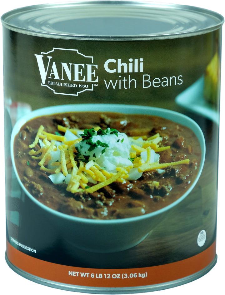 Vanee Chili With Beans-108 oz.-6/Case