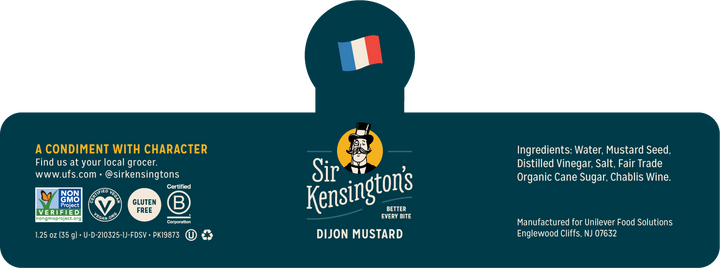Sir Kensington's Dijon Mustard Dressing Single Serve-1.25 oz.-48/Case