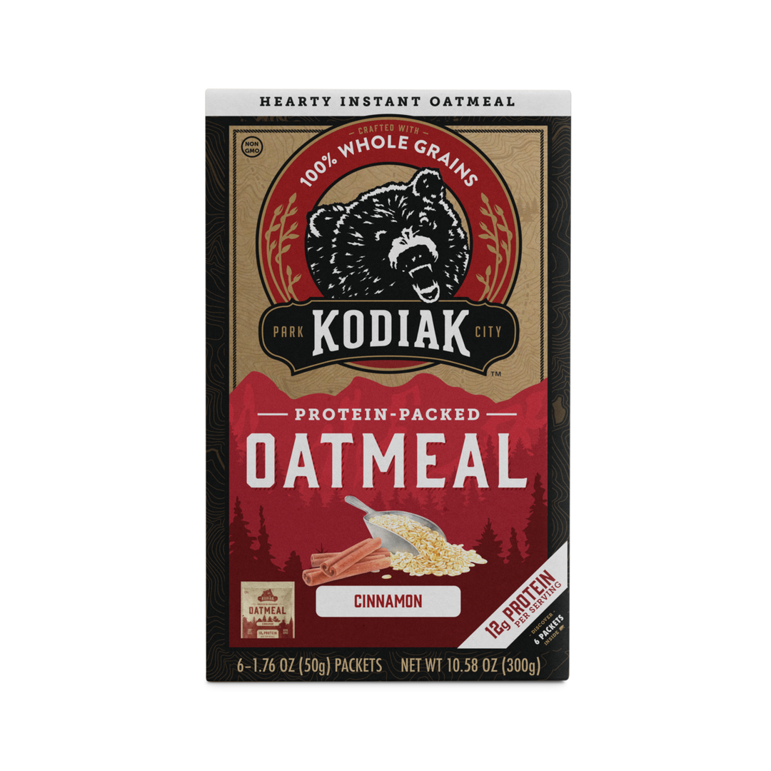 Kodiak Cakes Cinnamon Oatmeal Packets-10.58 oz.-6/Case