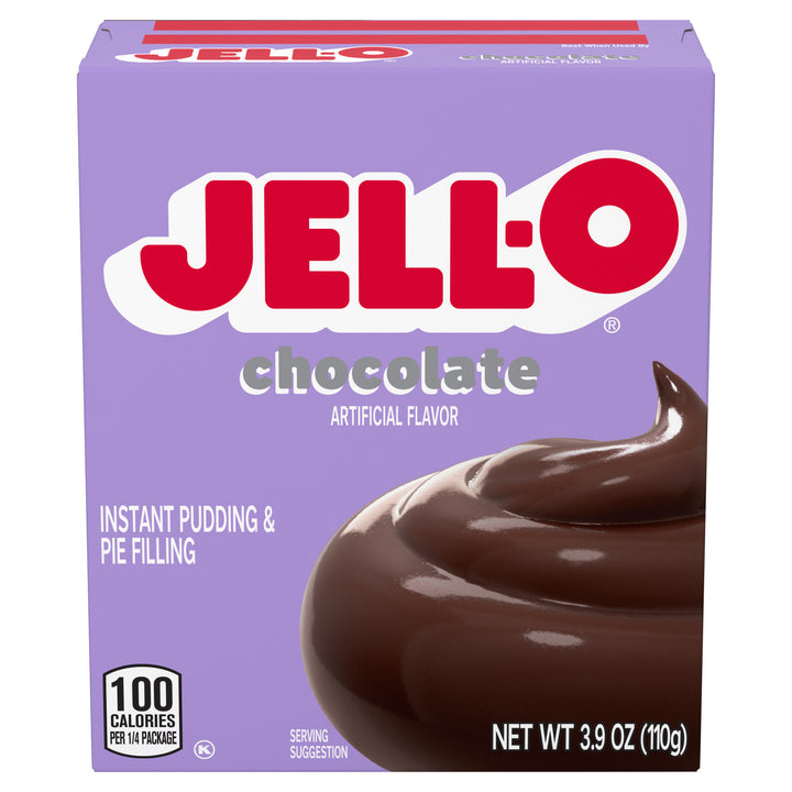 Jell-O Chocolate Flavored Instant Pudding Mix-3.9 oz.-24/Case