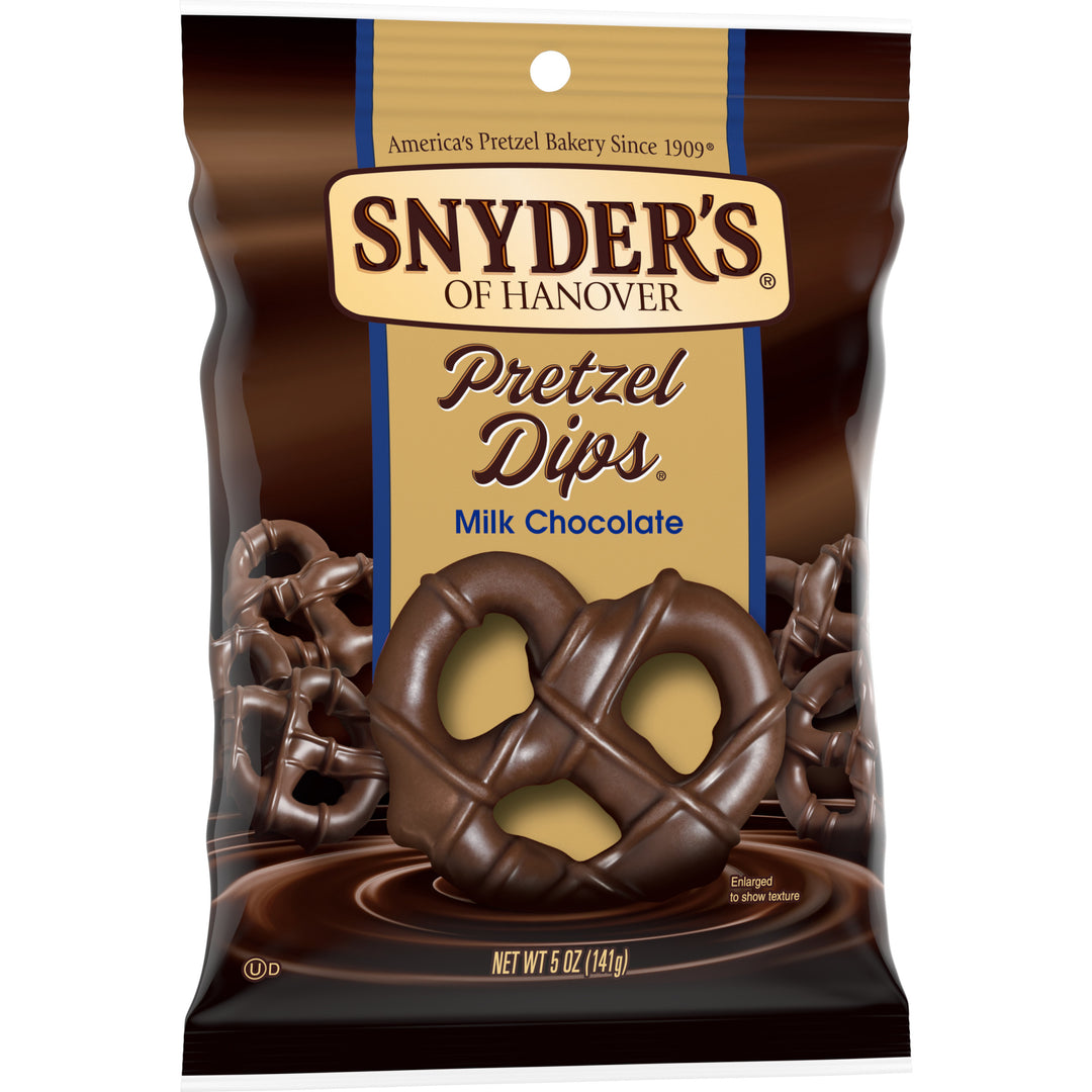Snyder's Of Hanover Milk Chocolate Pretzel Dip Clip Strip-5 oz.-8/Case