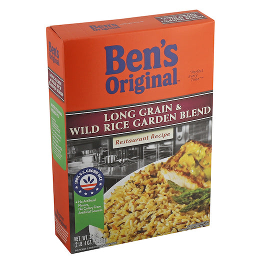 Ben's Original Long Grain And Wild Garden Blend-36 oz.-6/Case