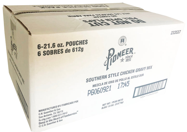 Pioneer Southern Style Chicken Gravy Mix-21.6 oz.-6/Case