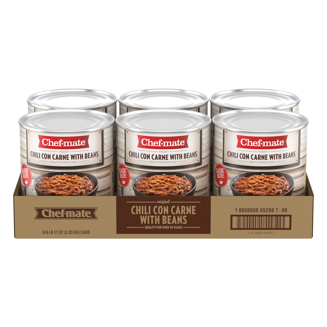 Chef-Mate Original Carne Chili With Beans-107 oz.-6/Case