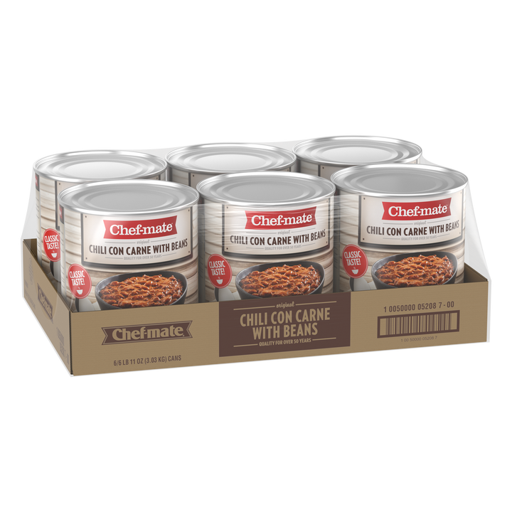 Chef-Mate Original Carne Chili With Beans-107 oz.-6/Case