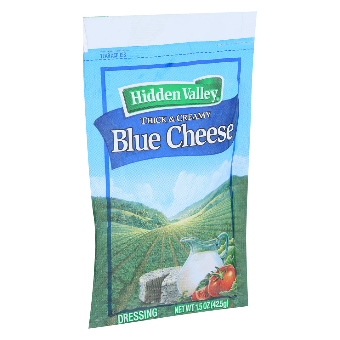 Hidden Valley Thick And Creamy Blue Cheese Dressing Single Serve-1.5 oz.-84/Case MPN# 85512HVR – Round Eye Supply