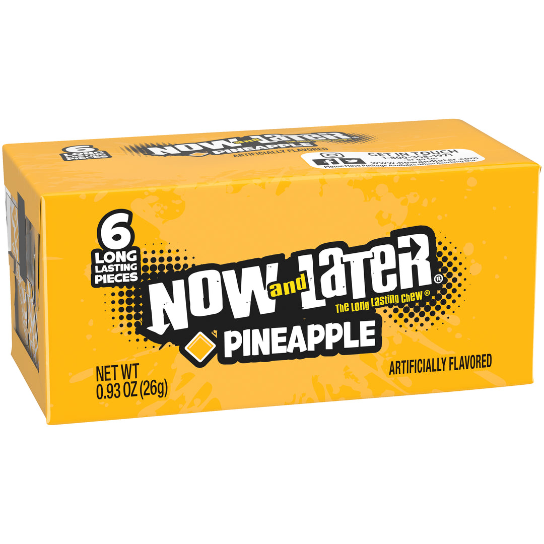 Now & Later Pineapple Chews-0.93 oz.-12/Case