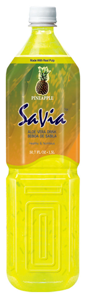 Savia Pineapple Aloe Vera Drink 12/1.5 Lt.