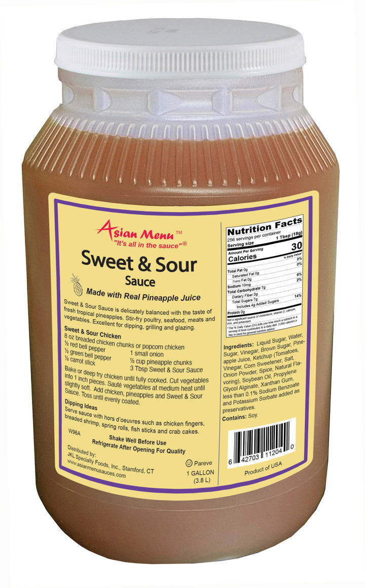 Asian Menu Sweet & Sour Sauce Gluten Free-1 Gallon-2/Case