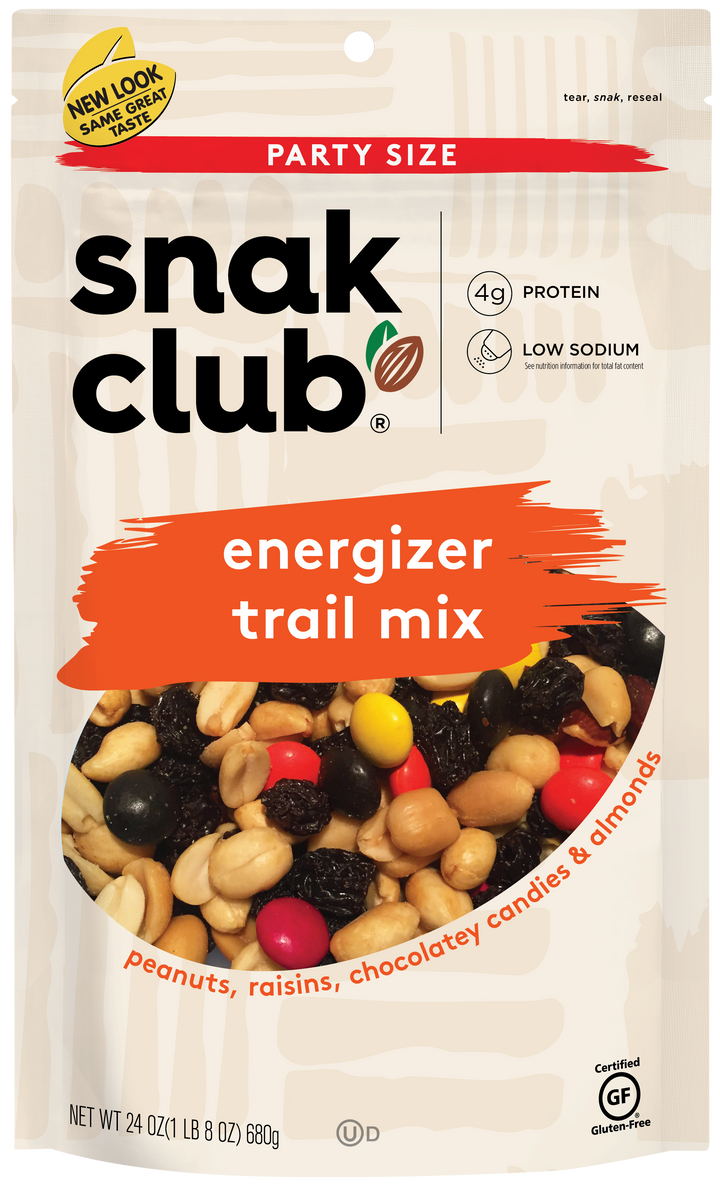 Snak Club Century Snacks Party Size Energizer Trail Mix-1.5 lb.-6/Case