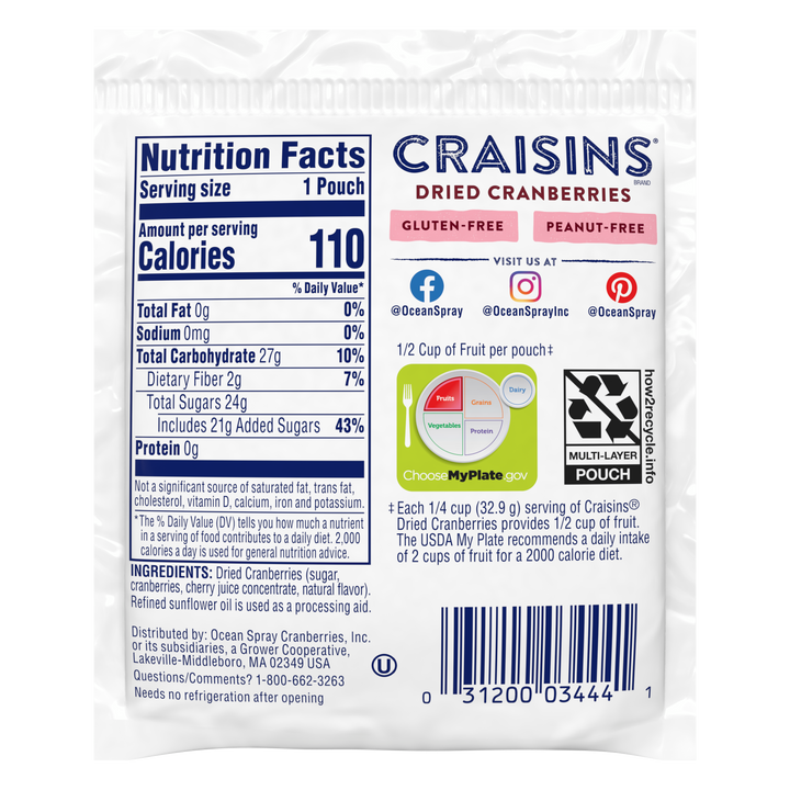 Craisins Cherry Craisins-1.16 oz.-200/Case