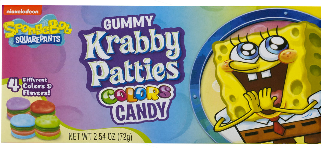 Frankford Candy Krabby Patty Colors Gummy Candy Theater Box-2.54 oz.-12/Case
