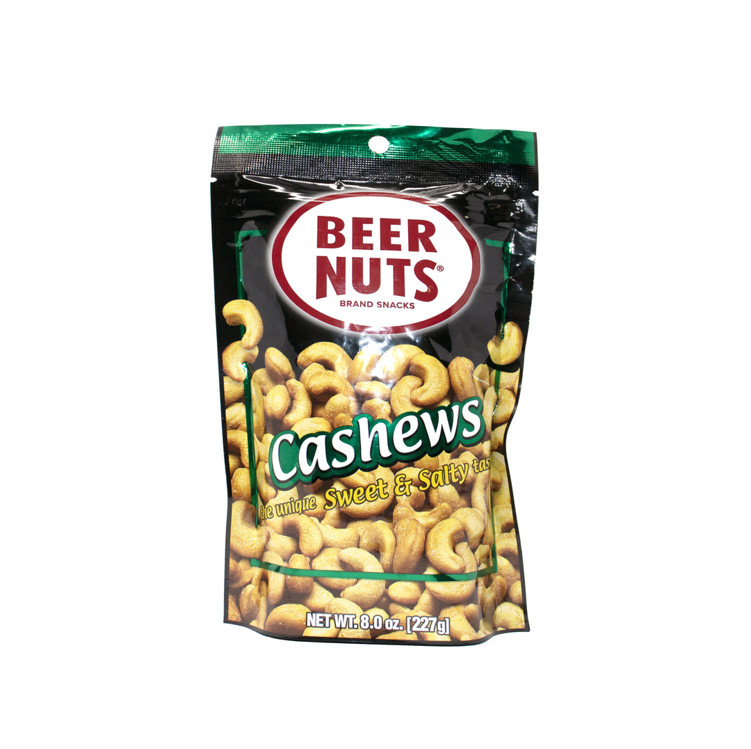 Beer Nuts Cashew Stand Up Pouch-8 oz.-6/Case
