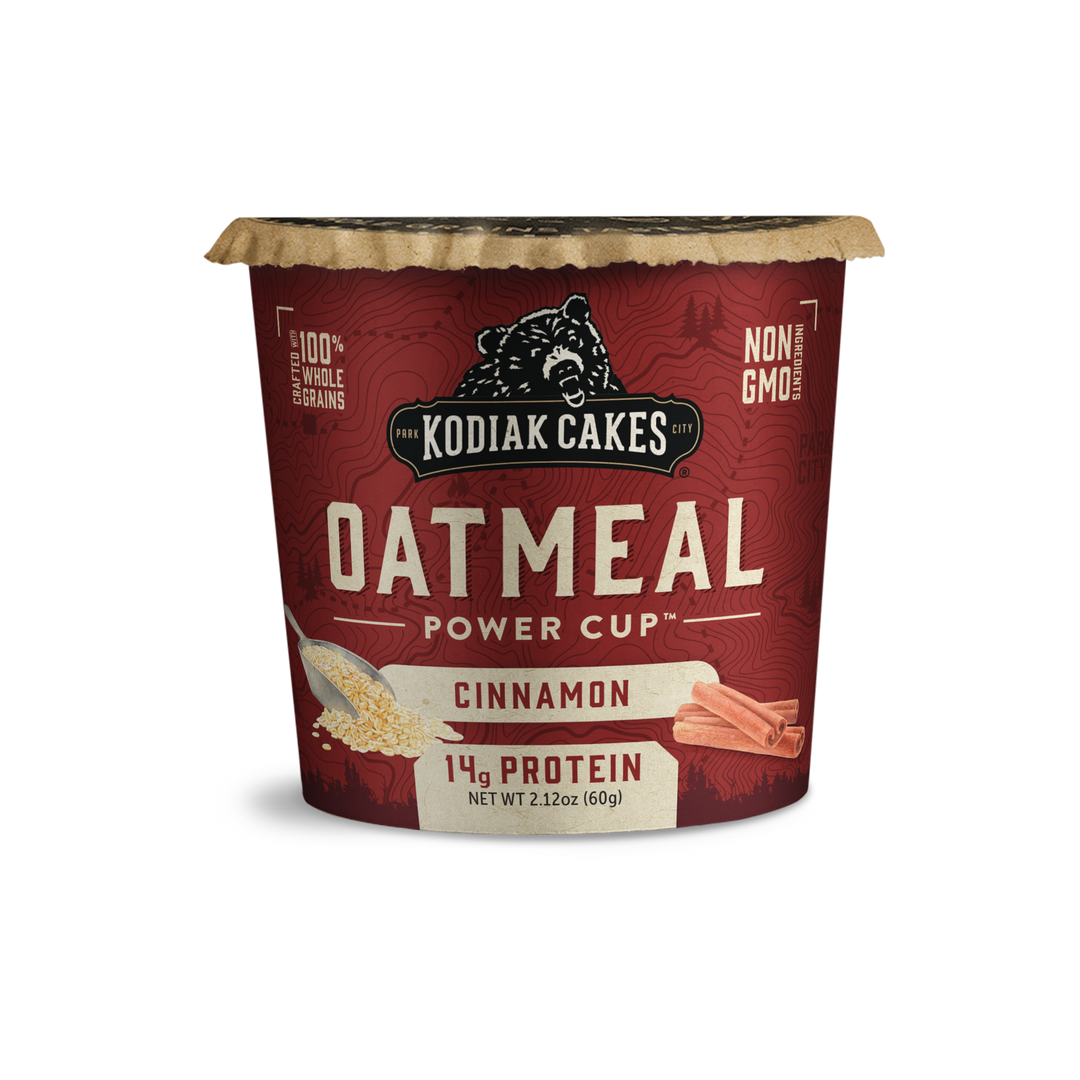 Kodiak Cakes Cinnamon Oatmeal In A Cup-1.584 oz.-12/Case