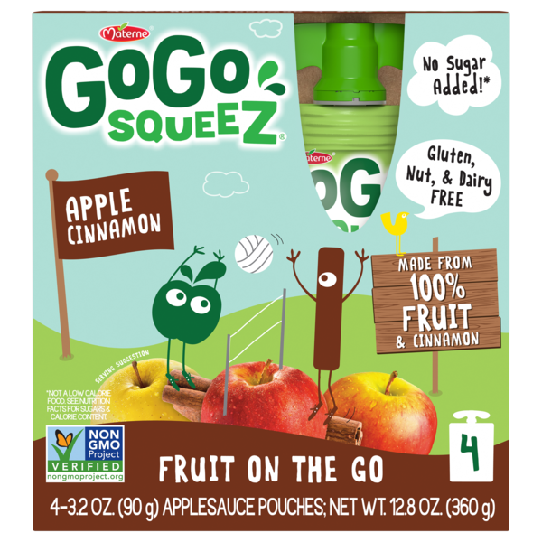 Gogo Squeez Apple Cinnamon-0.794 lb.-12/Case