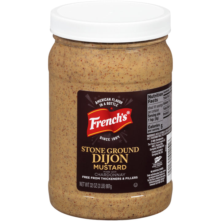 French's Stone Ground Dijon Mustard-32 oz.-6/Case