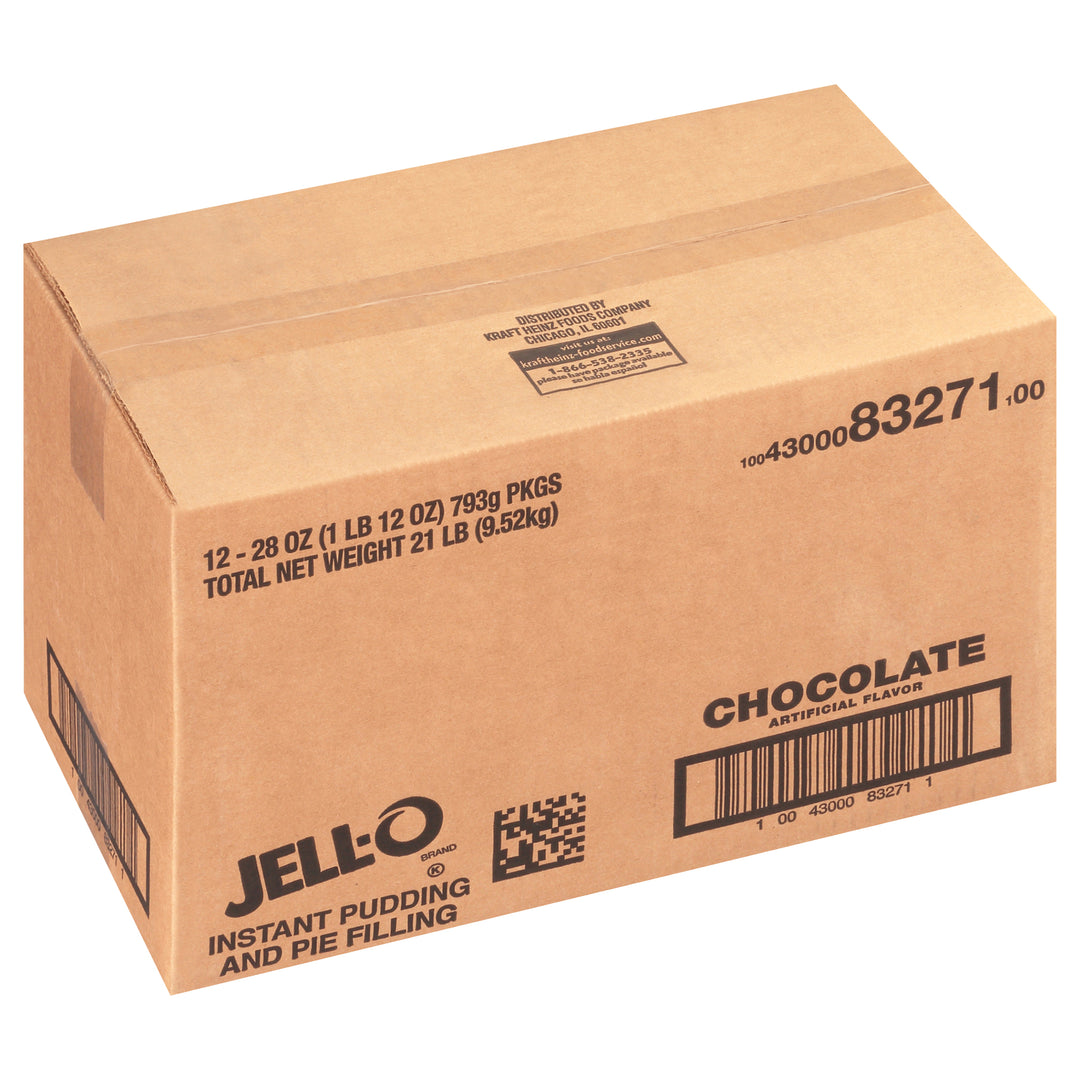 Jell-O Chocolate Flavored Instant Pudding Mix-1.75 lb.-12/Case