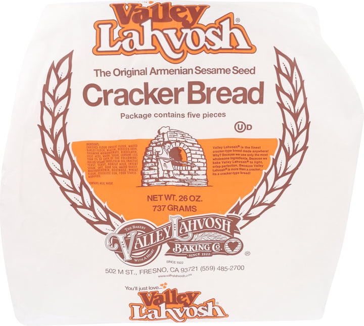 Valley Lahvosh Valley Lahvosh Crackerbread Rounds Original 15 Inch-26 oz.-5/Case