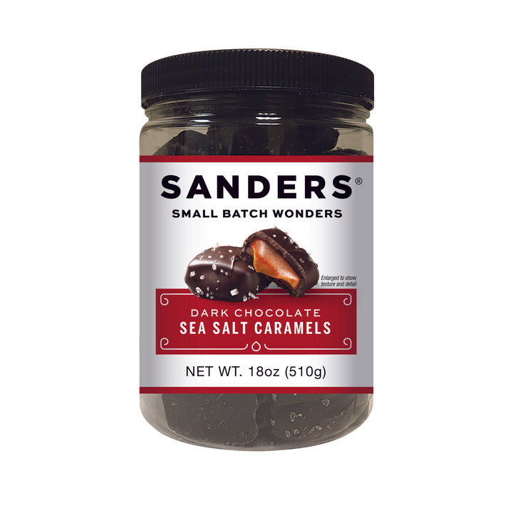 Sanders Dark Chocolate Sea Salt Caramel Tub-18 oz.-6/Case
