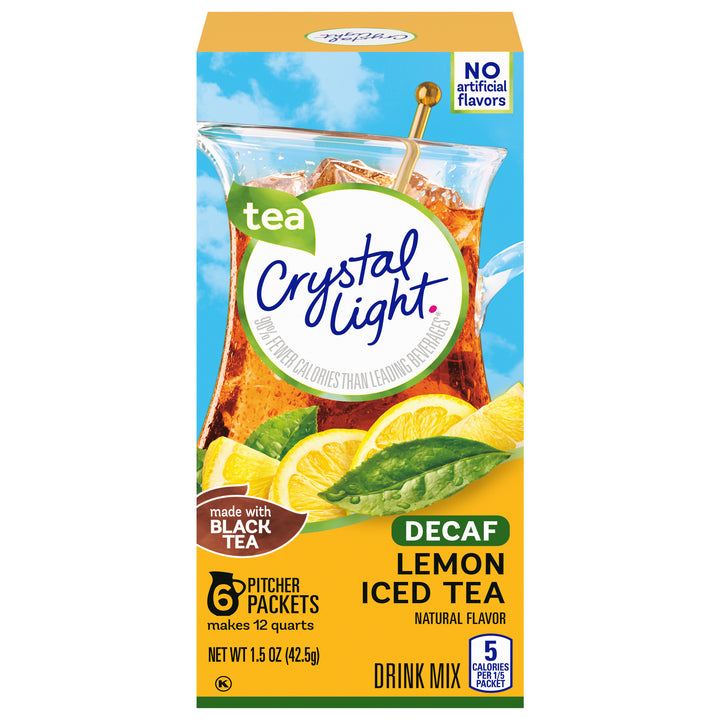 Crystal Light Iced Tea Decaf Beverage Mix-1.5 oz.-12/Case