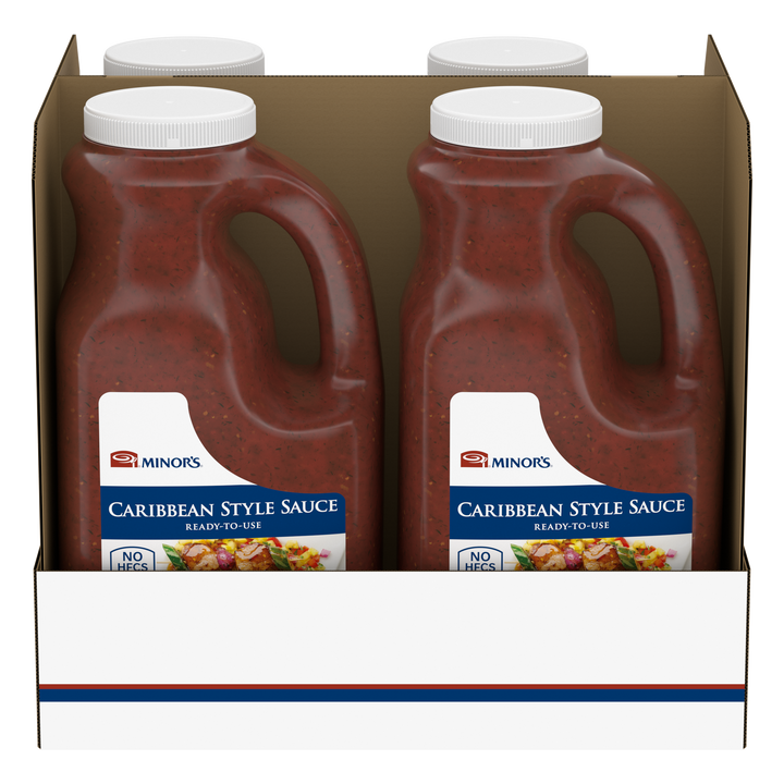 Minor's Caribbean Style Sauce Ready-To-Use-0.5 Gallon-4/Case