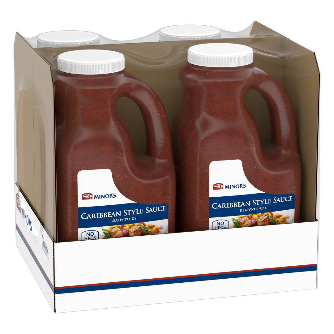 Minor's Caribbean Style Sauce Ready-To-Use-0.5 Gallon-4/Case