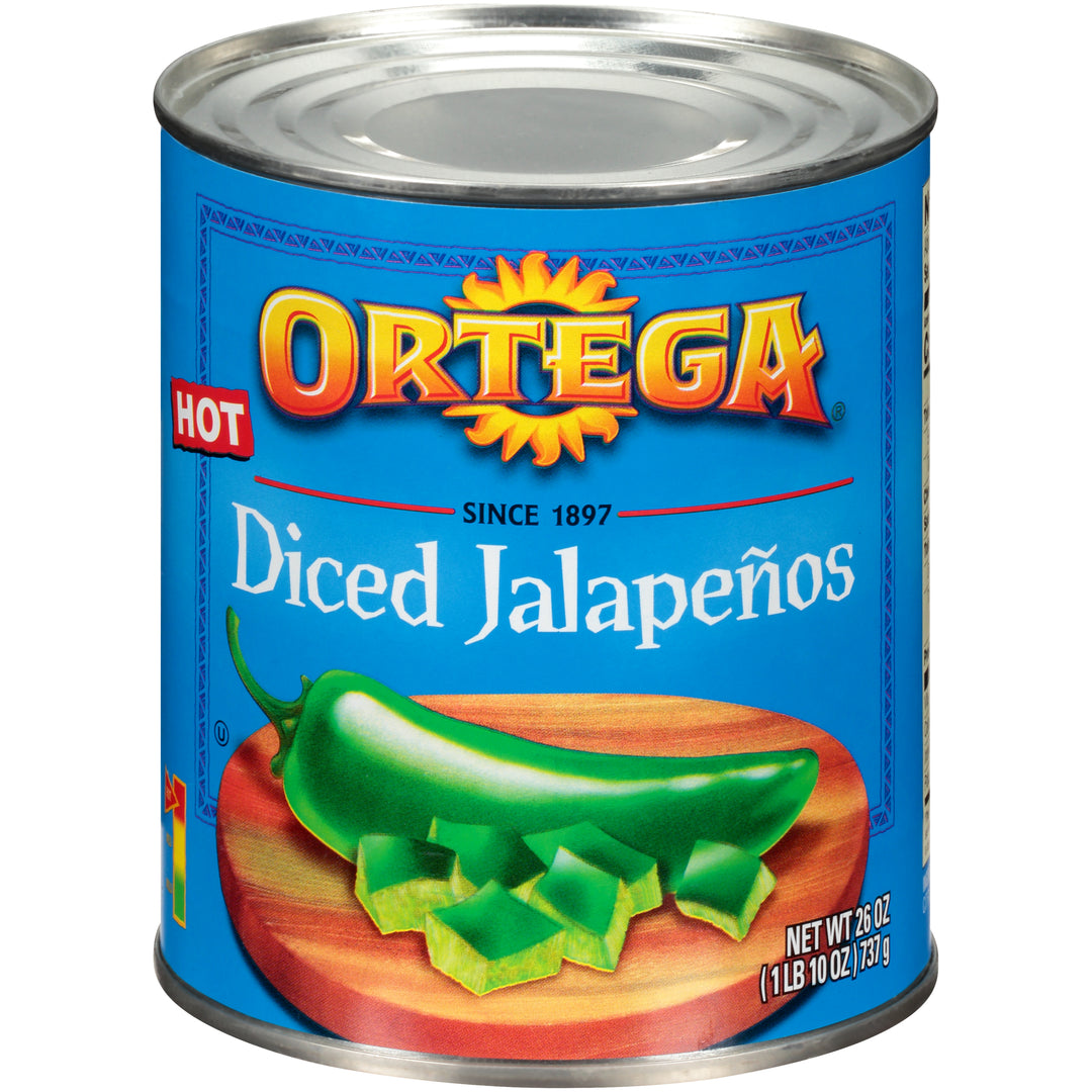 Ortega Diced Jalapenos-26 oz.-12/Case