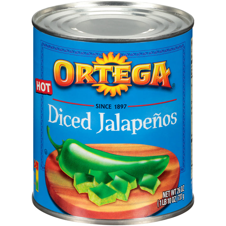 Ortega Diced Jalapenos-26 oz.-12/Case