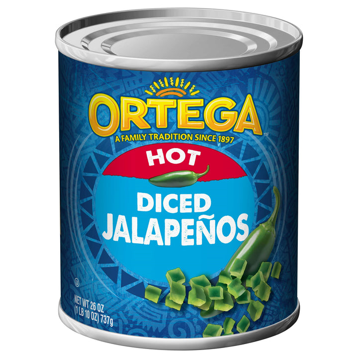 Ortega Diced Jalapenos-26 oz.-12/Case