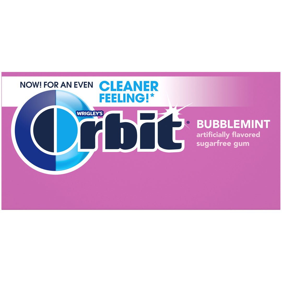 Orbit Mint Bubble Gum-14 Piece-12/Box-12/Case