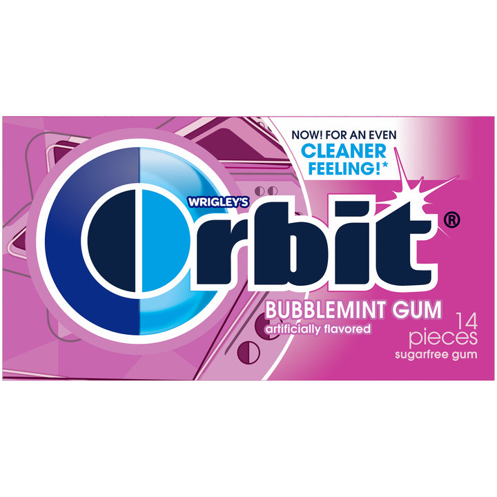 Orbit Mint Bubble Gum-14 Piece-12/Box-12/Case