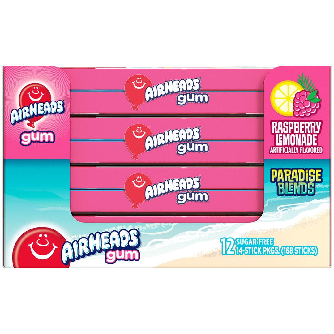 Airheads Gum Raspberry Lemonade-14 Piece-12/Box-12/Case