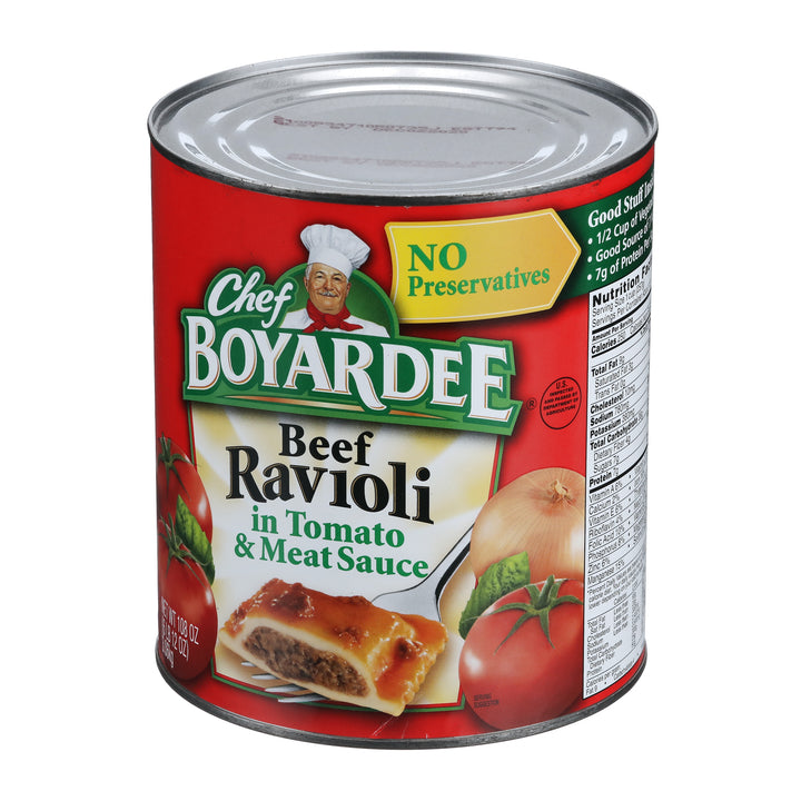 Chef Boyardee Ravioli With Tomato & Meat Sauce-108 oz.-6/Case